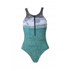 Polyaigos Athletic Zipper Double-Sided Swimwear